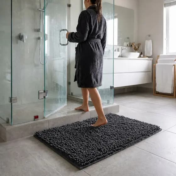 Tapete para banheiro Multiuso microfibra Absorvente 40x60 Cm Casa Dona