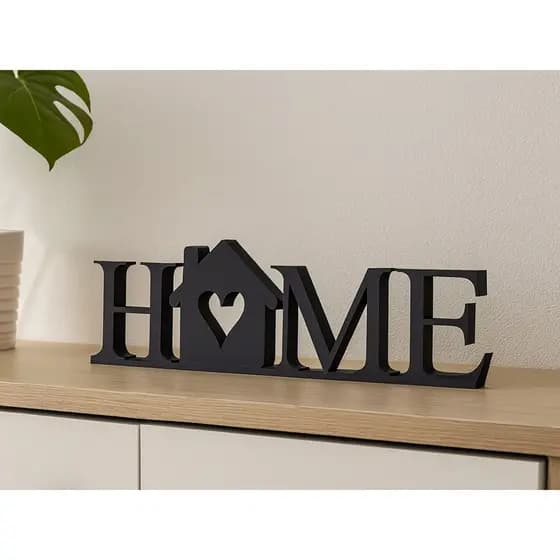 Letreiro Decorativo Home Minimalista 3D | Decoração Moderna