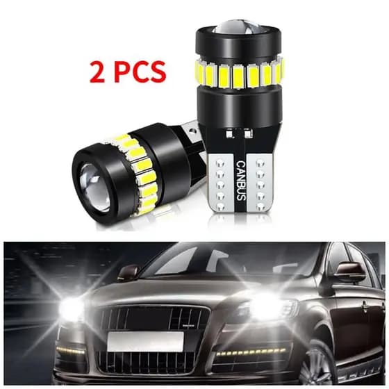 Par Led T10 W5W Projetor Canbus mais Forte Farol Carros
