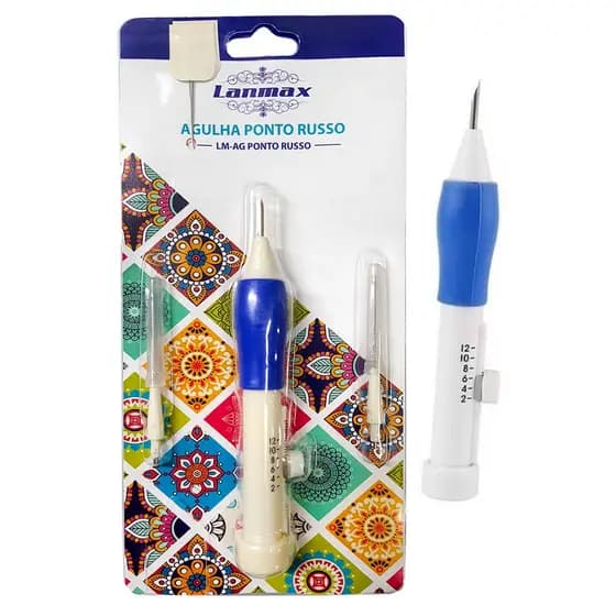 Agulha Mágica De Artesanato Para Bordar Ponto Russo Bordado Kit De Agulhas D Perfuração De Bordao