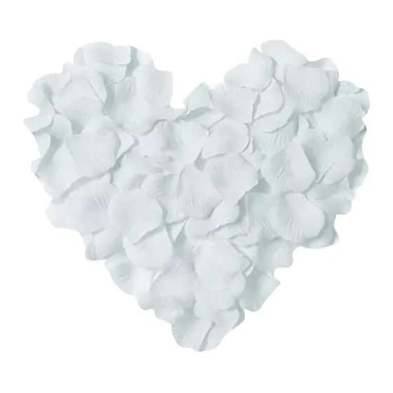 Kit 3000 Pétalas de Rosas Artificiais Brancas Decoração Casamento Festas