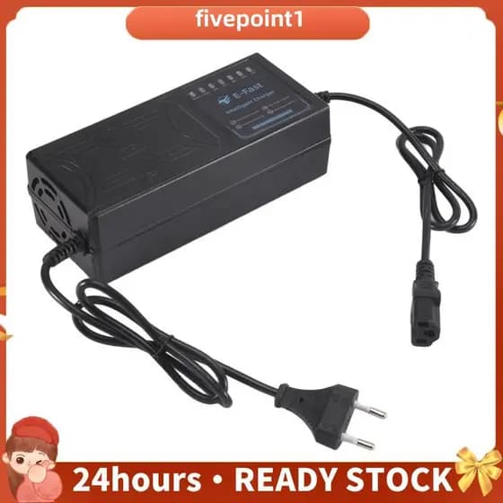 Carregador De Veículo Elétrico 48V 20AH Com Display De 7 Luzes Proteção Contra Vazamento De Corrente/Plugue Ue De Pulso
