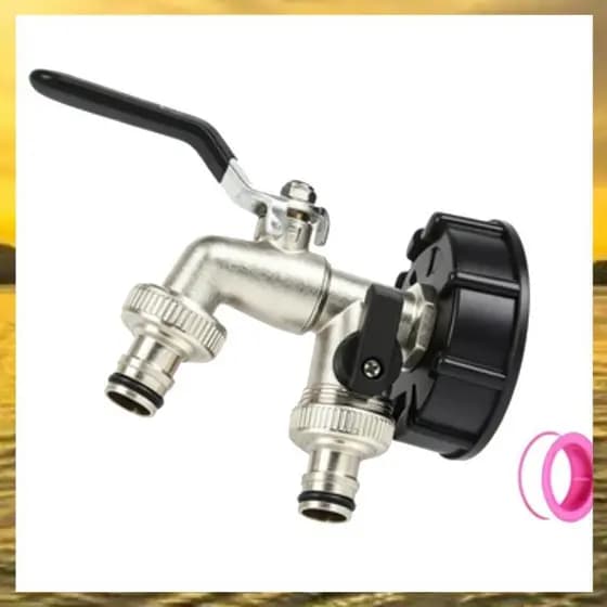 (Vzko) Adaptador De Torneira Conector De Válvula De Saída De Mamilo Para Água De Chuva Externa