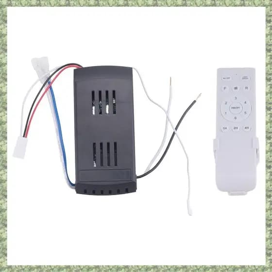 (Qxcw) Substituição Do Kit De Controle Remoto Ventilador De Teto Universal , 6 Velocidades E Temporização , Remota Para