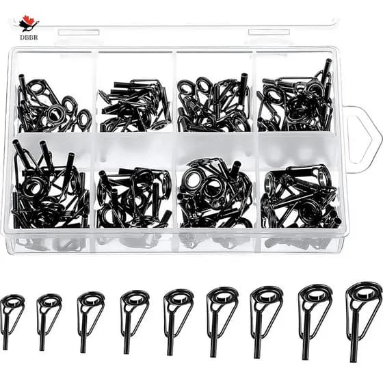 Kit 80pcs Ponteiras De Vara De Pesca Aço Inoxidável Para Pesca