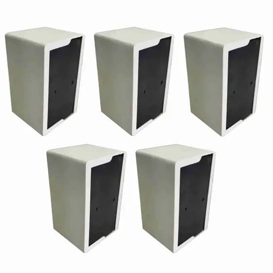 5 Porta Guardanapo TV Mesa Lanchonete Bares Branco