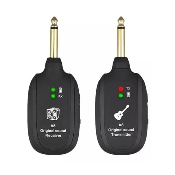 Transmissor Receptor P10 Sem Fio A8 Para Guitarra Baixo Violão