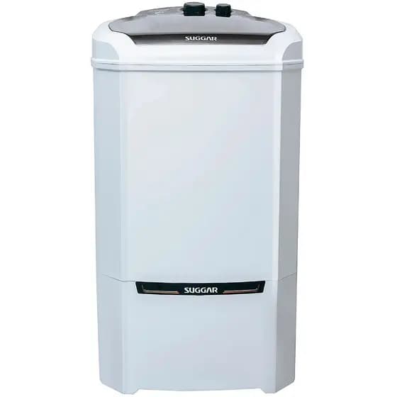 Lavadora Tanquinho 20Kg Suggar Eco Semiautomática Branca Elétrica Maquina Lavar Roupas 127V/220V