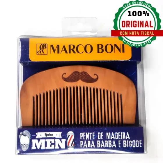 Pente De Madeira Premium Para Barba E Bigode Ref:1360 - Marco Boni