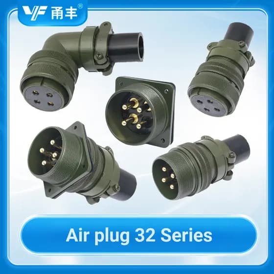 Padrão militar americano de alta corrente 5015 série 32 plugue de aviação MS3106A32-17S4 núcleo conexão de soquete de av