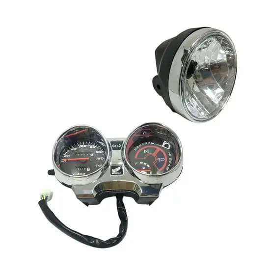 Painel Superior Cromado + Farol Aro Cromado Cg 150 Titan Fan 2004, 2005, 2006, 2007 e 2008