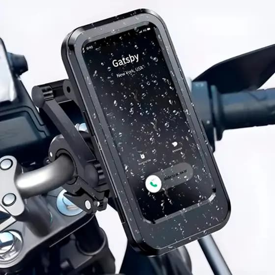 Suporte Celular Moto Bike A Prova Dágua Tela Tátil 360ª Rotação Impermeável Magnético B-MAX BMG-50