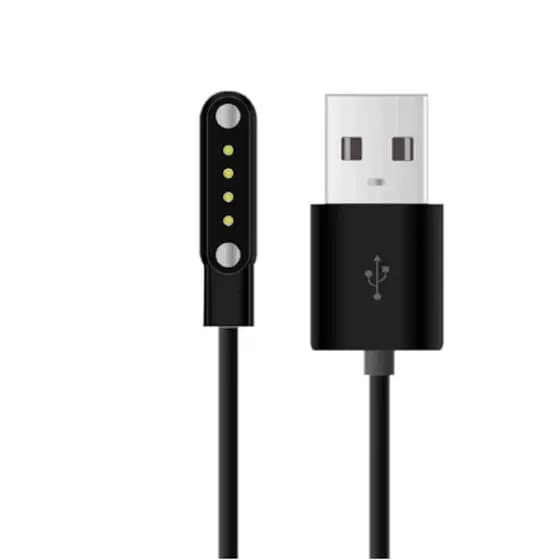 Carregador Para Relogio Inteligente Smartwatch T5 Pro X 11 4 Pinos 7.62MM Cabo Carregamento Rápido