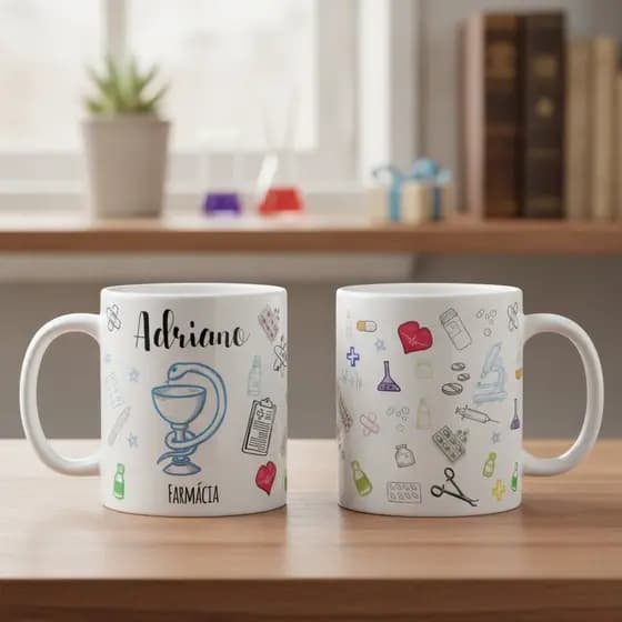 Caneca Personalizada Farmácia Profissão Farmacêutica