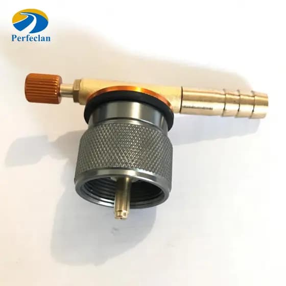 Adaptador De Conector De Tanque Plano De Propano De Gás Perfeclan Com Válvula De Interruptor Para Fogão De Amortecimento