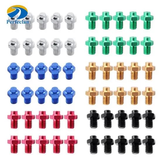 Perfeclan 10 Peças Parafusos Para Pedal De Bicicleta Pedais Mountain Bike Pinos Fixos Antiderrapantes Práticos E Chiques