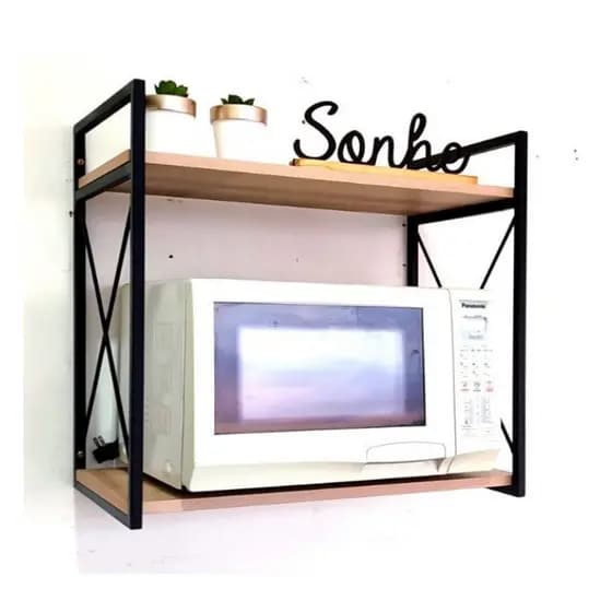 Prateleira Estilo Industrial - Micro-ondas/Forno elétrico