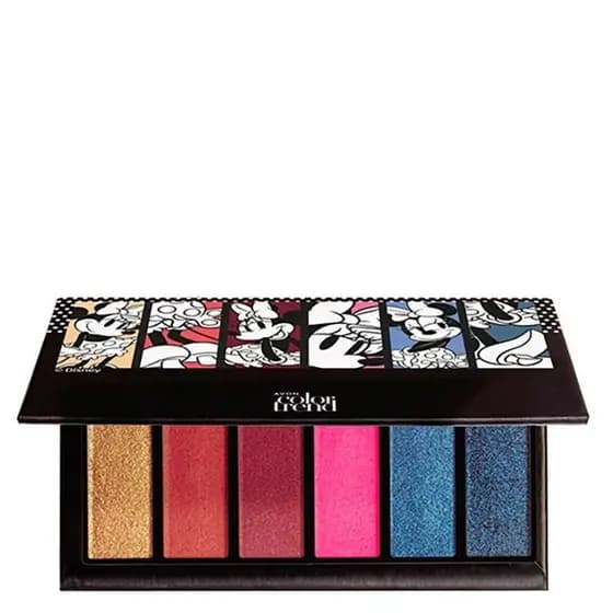 Paleta de sombra Minnie Maquiagem Avon Color Trend Disney 24
