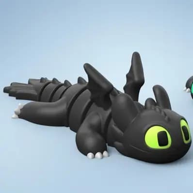 Criaturas Articuladas, Brinquedos Articulados, Animais Articulados - Como Treinar seu Dragão Mini