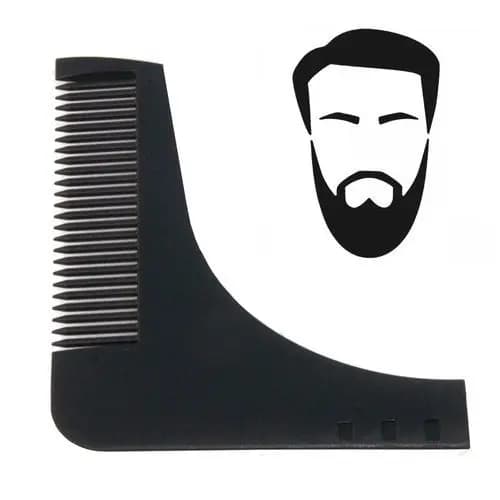 Pente Alinhador Barba Profissional Barbeiro Bigode.