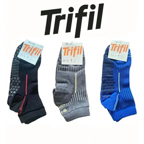 2 Pares Meias Trifil Antiderrapante 6037 Hidroginastica Pilates Cano Medio Frio Inverno Dia a Dia Bota Tenis Academia
