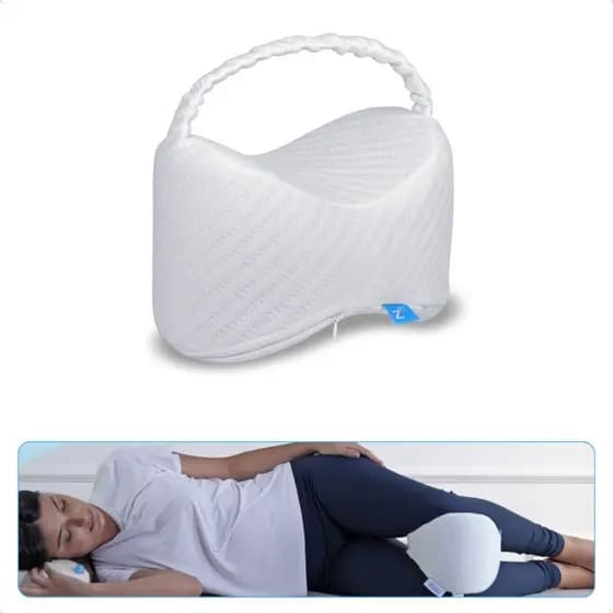 Travesseiro Nasa D50 Apoio Ortopédico de Joelho Perna Coluna Alinhada Saudável Grávida Z Pass Sleep