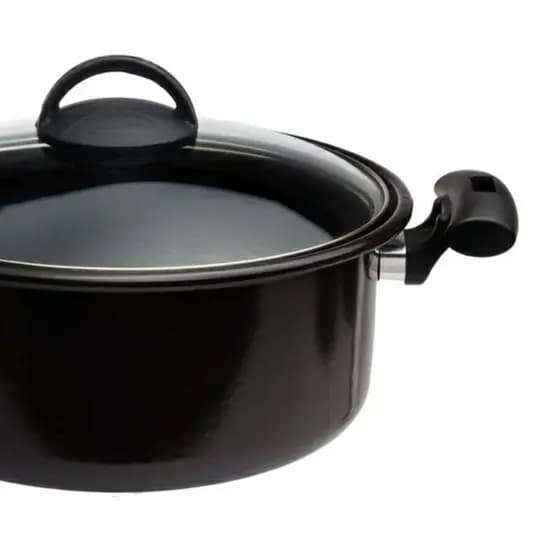 Caçarola Esmaltada Ferro Indução Cooktop 22 cm