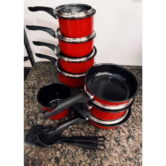 Conjunto de Panela Esmaltada Indução 11 Peças