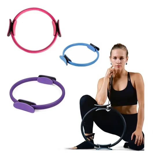 Anel de Pilates Tonificador Arco de Yoga Flexível Circulo Fisioterapia Reabilitação Fitness