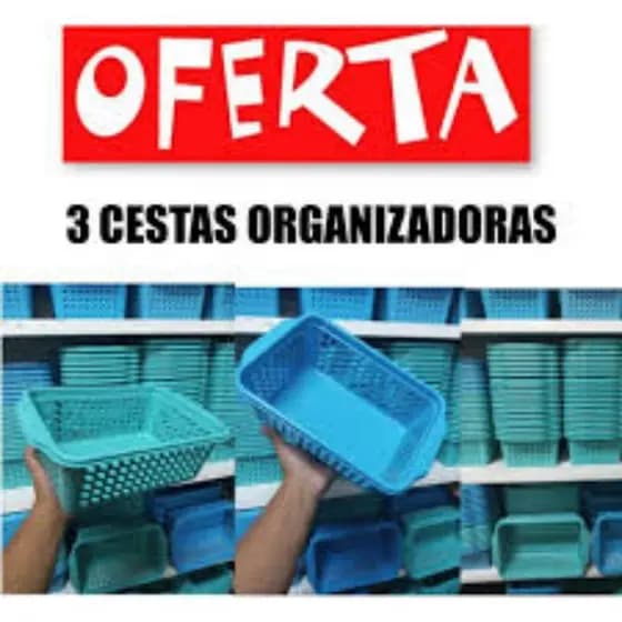 Kit cesta organizadora ( 3 unidades)