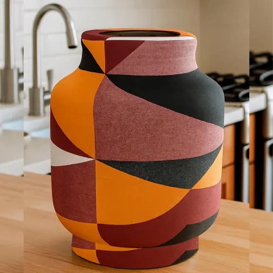 Capa para Botijão de Gás 13 kg cóta Universal Multiuso Decoração Casa Cozinha Fogão Laço Malha