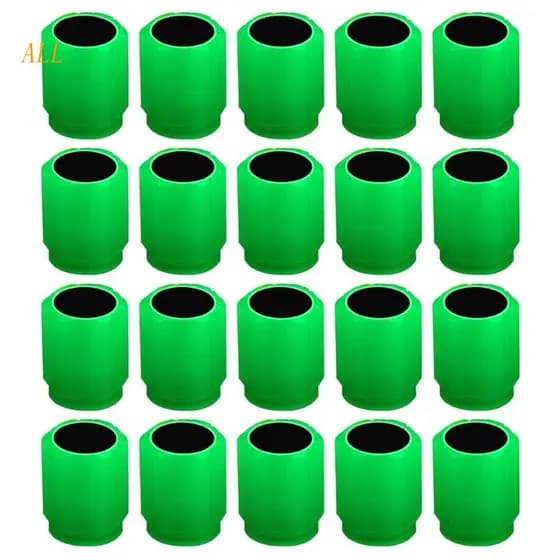 Todos Os 20Pcs Brilhando Tampas Válvulas Fluorescentes Universais Escuras Para Pneus