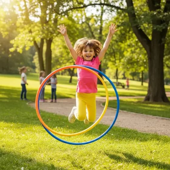 6 Bambolê Para Criança Pequena Arco 42cm Colorido Brinquedo