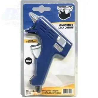 Pistola Cola Quente Rendicolla Bivolt 10 W Pequena Azul.