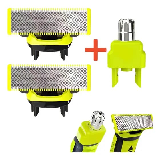 02 Super Lamina + Aparador Nasal Para Oneblade Philips