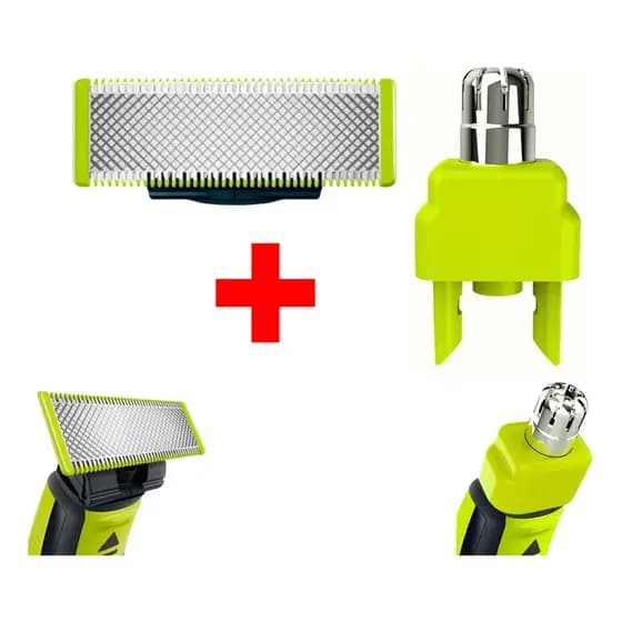 Lâmina Refil + Aparador Nasal Para Oneblade Philips