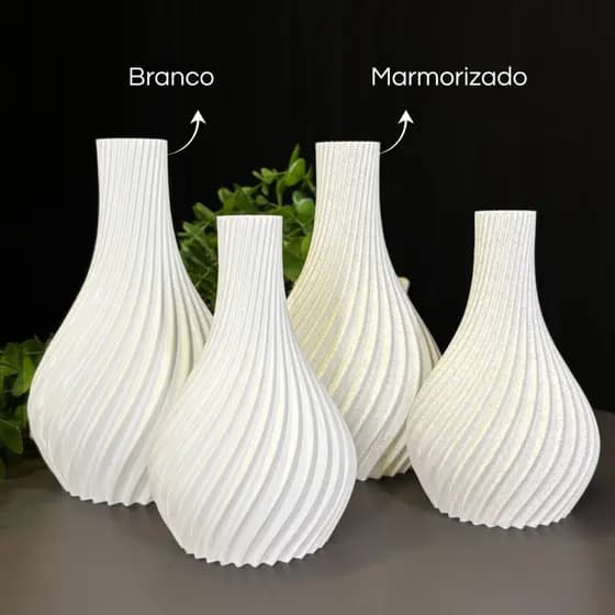 Kit Até 2 Vasos Decorativos Elegante - Casa Sala Banheiro Cozinha Escritorio Varias Cores | ELEGANCE