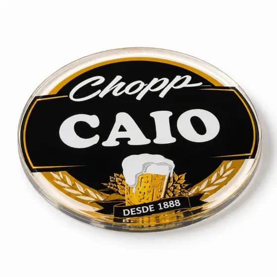 Porta Copo Personalizado Com Foto Descanso De Copos Em Acrílico