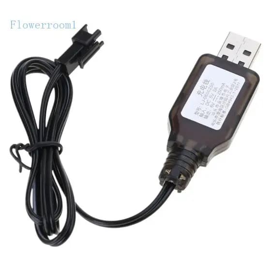 Flowerroom1 SM2P Carregamento Lítio 6V Para Carro Controle Remoto 60 Cm Comprimento