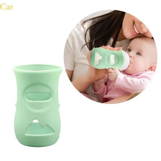 Conjunto 3 Peças Protetoras Silicone Para Garrafas Vidro, Capa À Prova Estilhaços, Segur