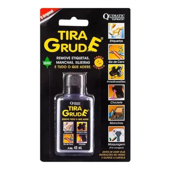Tira Grude 40ml Remove Cola Dupla Face Touch Celular Tablet Quimatic
