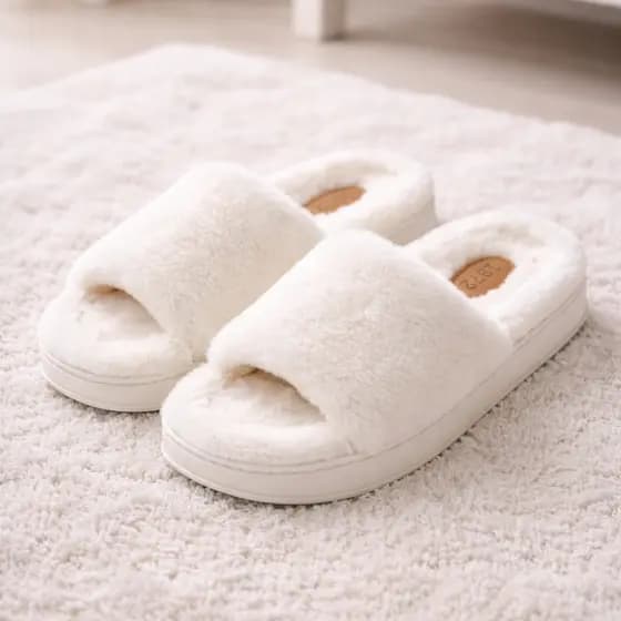 Pantufa Feminina Chinelo de Pelúcia Macio Leve Quente Pantufa Adulto Inverno