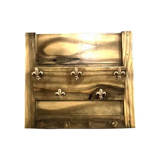 Porta Chave Carta Em Madeira Pinus Rústico Decoração Casa