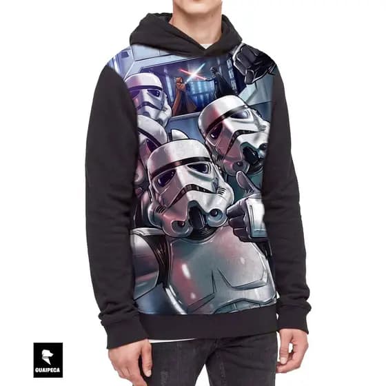 Casaco MOletom Masculino Stormtrooper Blusa de frio Star Wars Ruim de mira Não Matam Ninguém