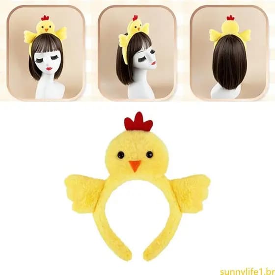 sun Engraçado Cabelo Ornamento Pintinho Forma Elástico Bandana
