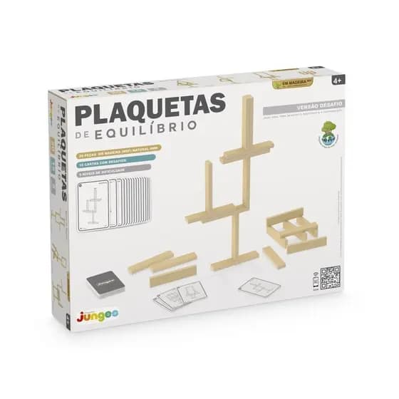 Plaquetas Desafio – Junges Brinquedo em Mdf Educativo de Empilhar