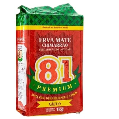 Erva Mate 81 Premium 1kg Vácuo para Chimarrão