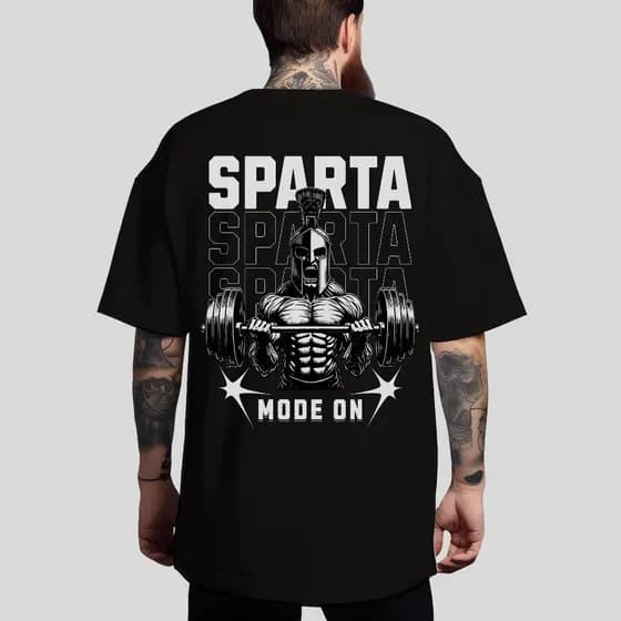 Camiseta Masculina oversized Sparta Algodão Premium