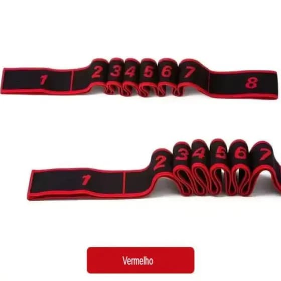 Faixa Elástica 90cm Numerada para Yoga Fitness Pilates