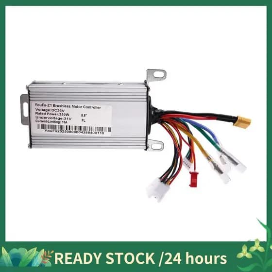 Controlador De Motor Sem Escova Inteligente Para Scooter Elétrica 36V 350W 15A Peças De E-De 8.5 Polegadas